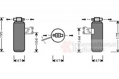 VAN WEZEL 4300d027 -  Осушитель, кондиционер